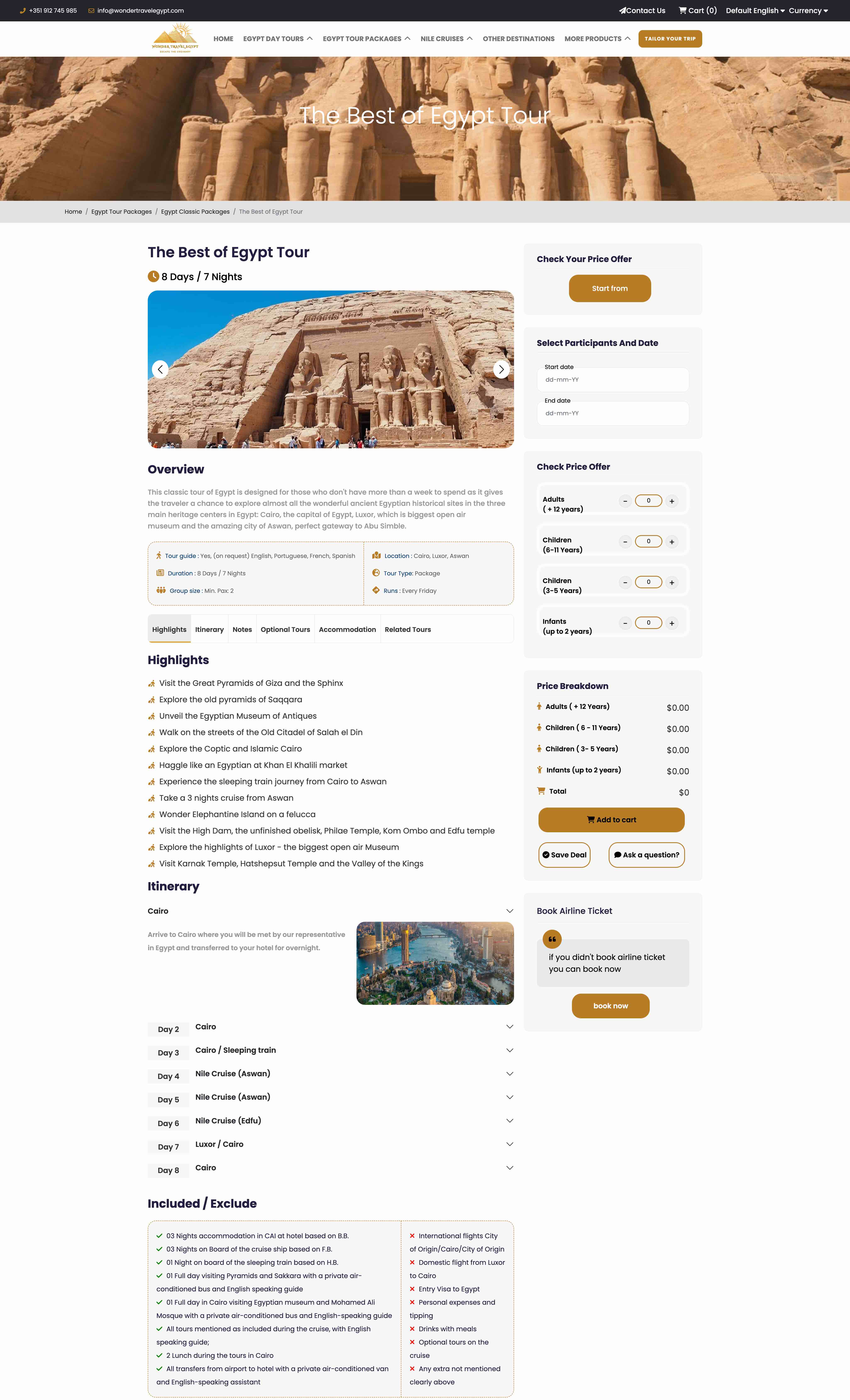 Wonder Travel Egypt