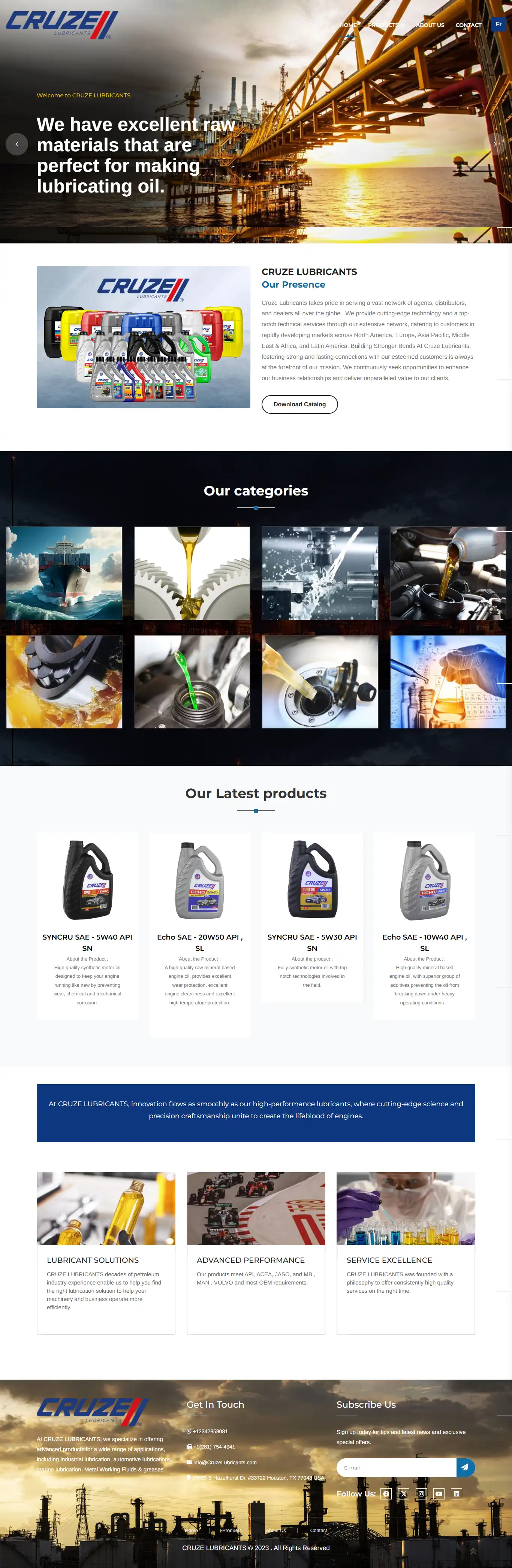 Cruze Lubricants