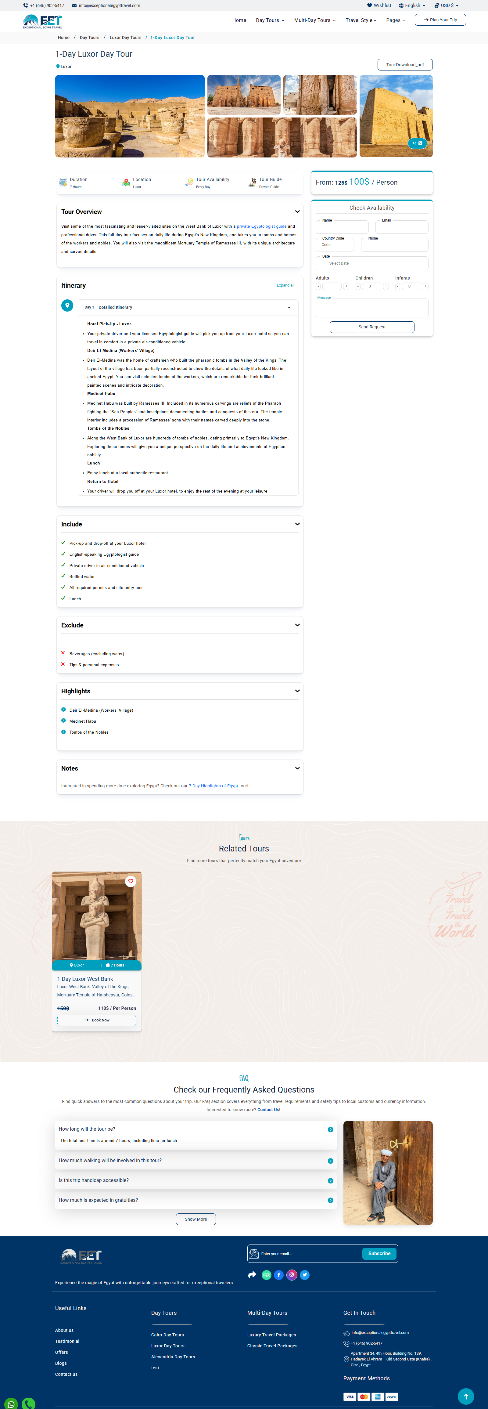 Exceptional Egypt Travel