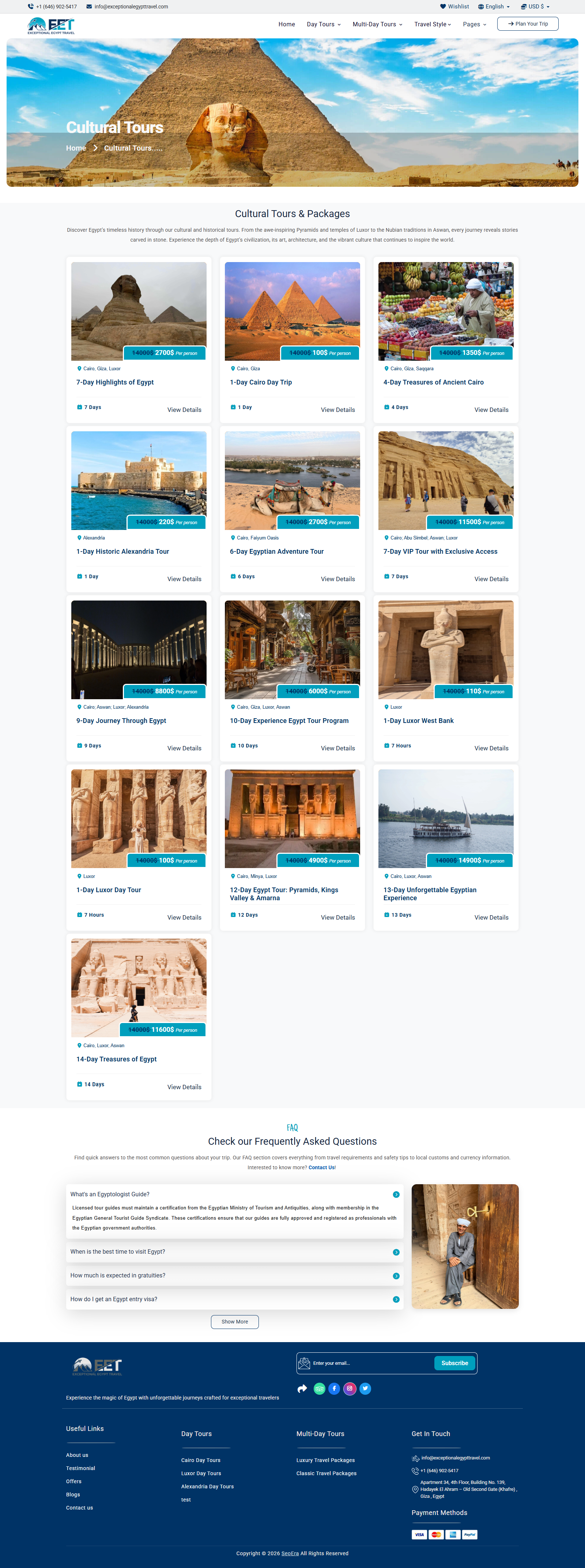Exceptional Egypt Travel