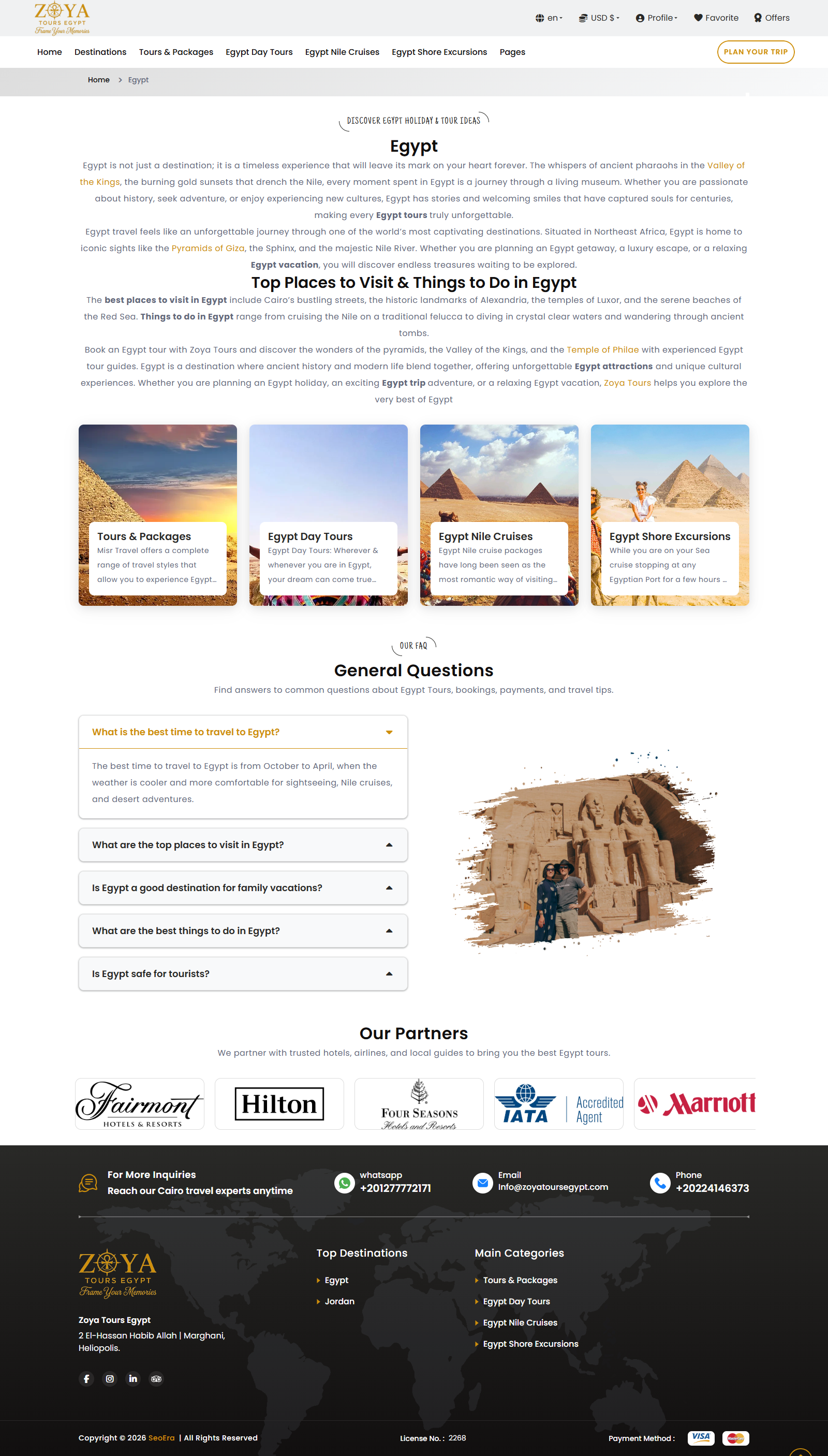 Zoya tours egypt