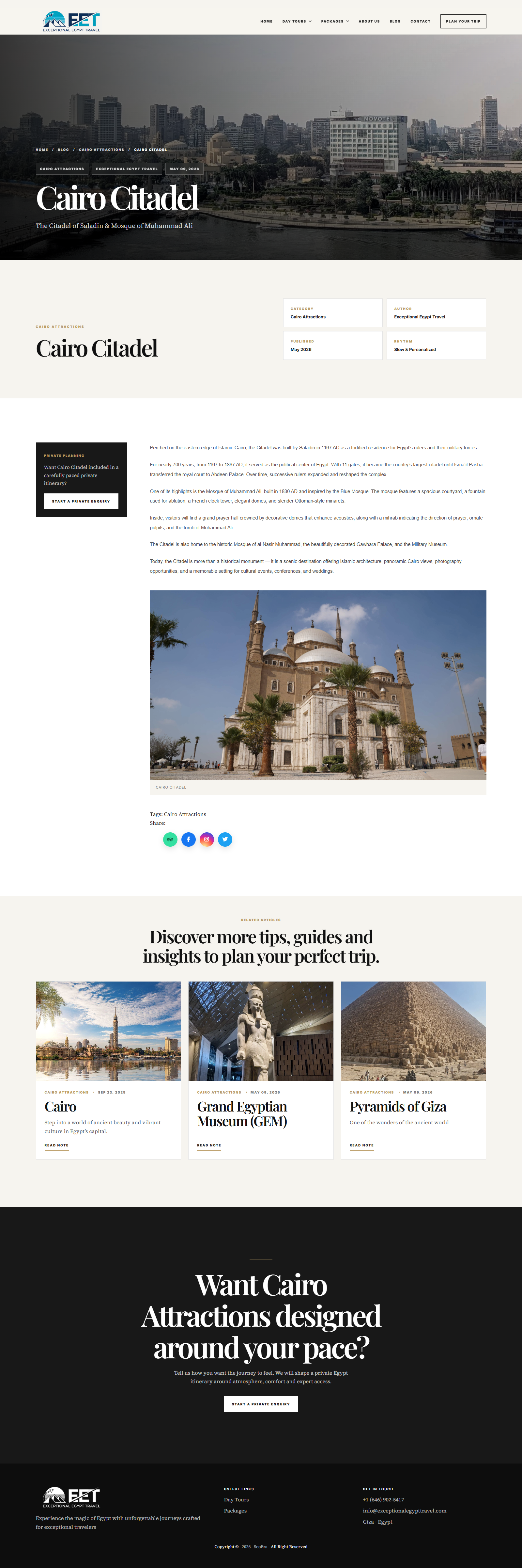 Exceptional Egypt Travel
