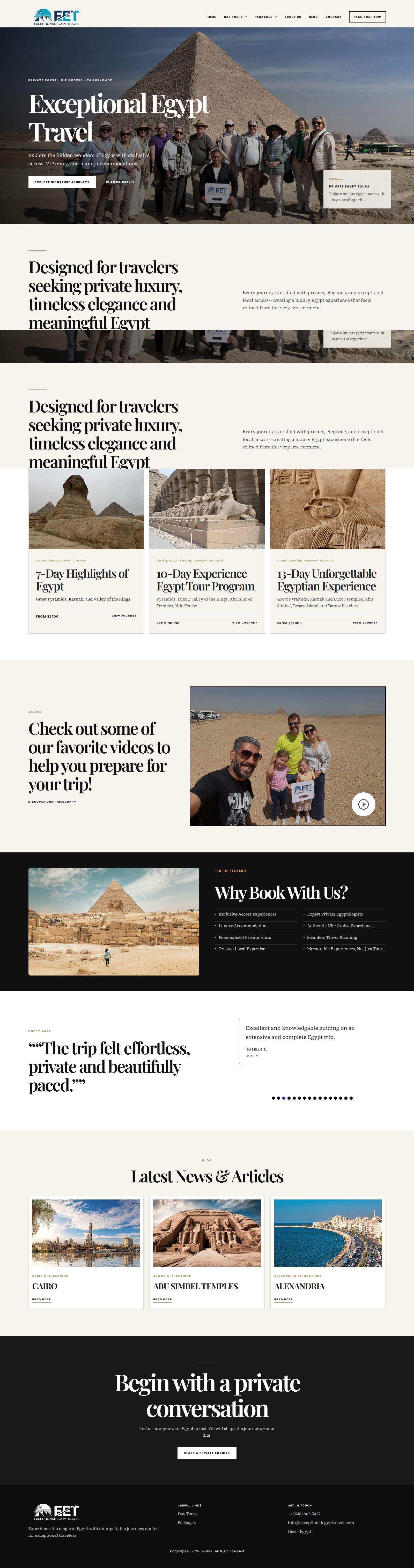 Exceptional Egypt Travel