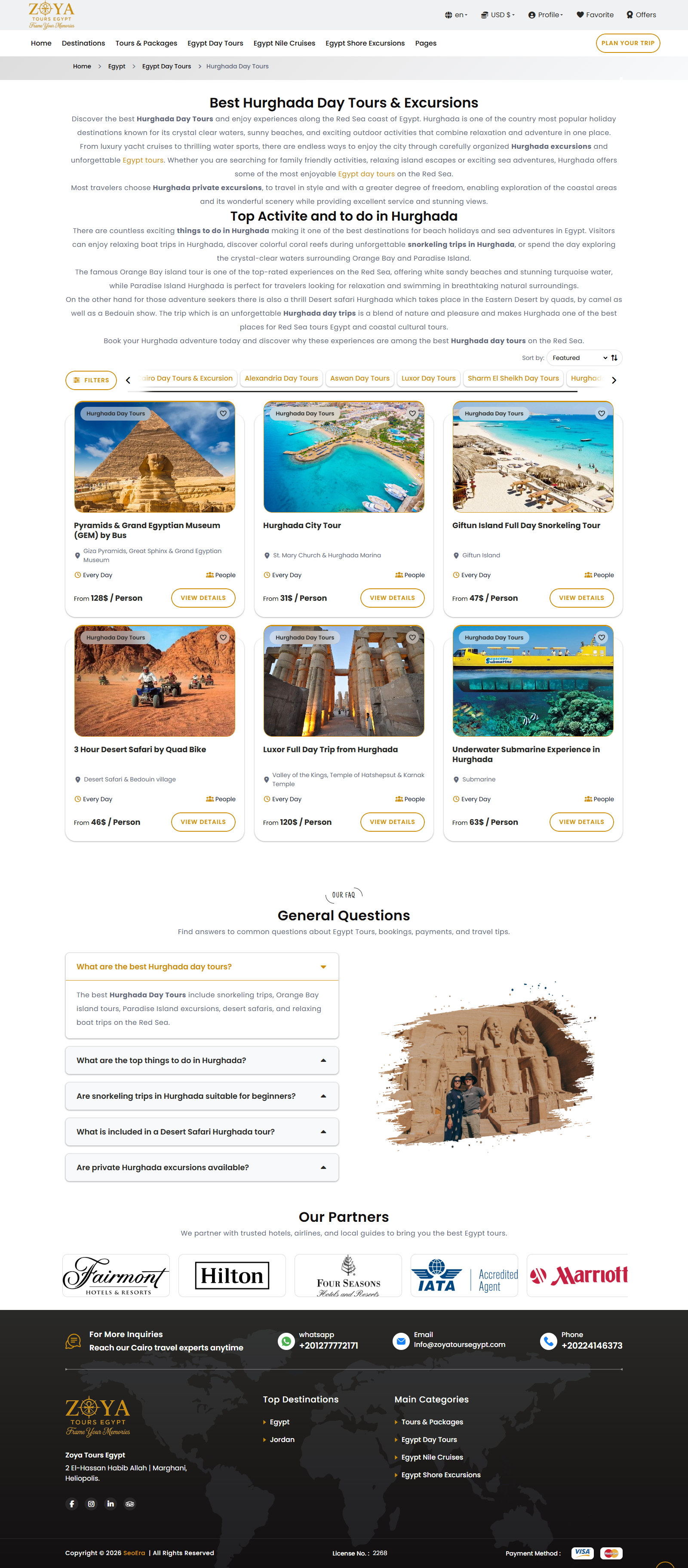 Zoya tours egypt